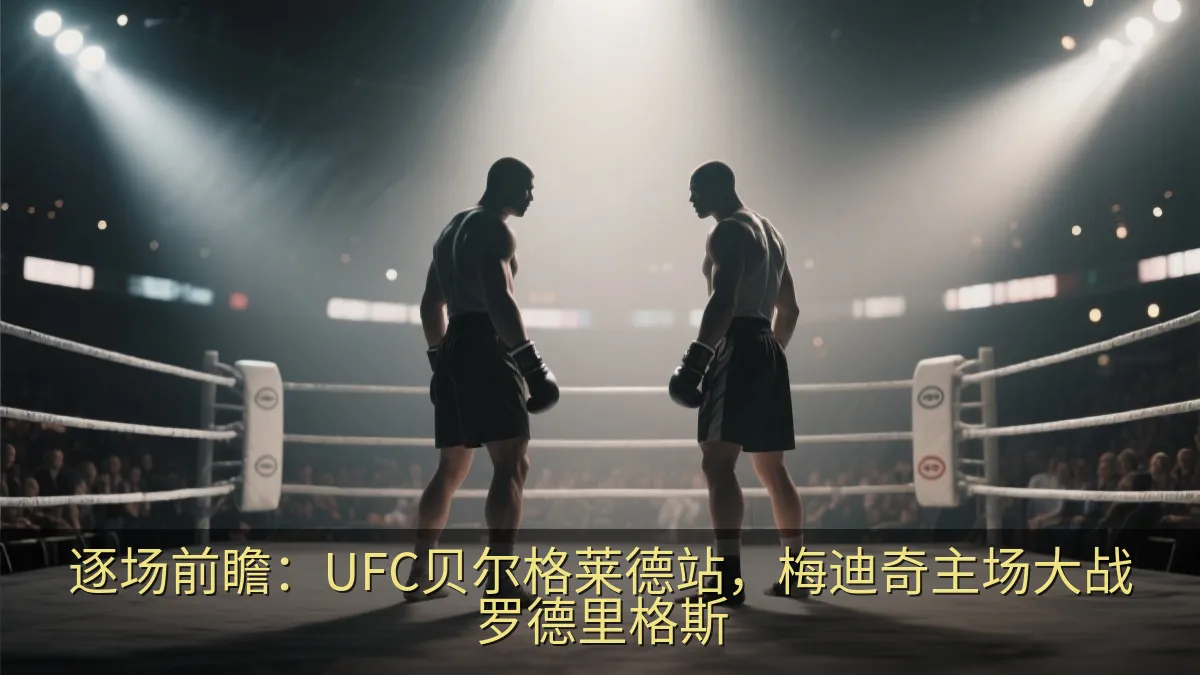 综合格斗选手在八角笼内准备对决